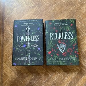 Powerless and Reckless by Lauren Roberts Hardcover Books